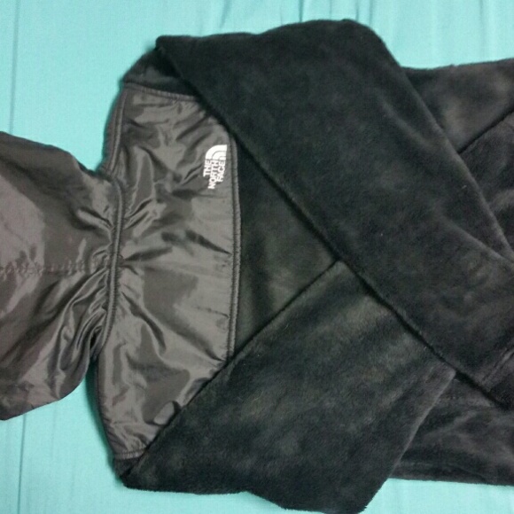Black fleece Northface with waterproof hood-Small - Picture 2 of 3