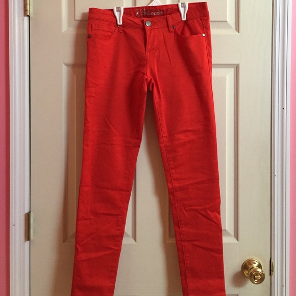 Cherry Red Skinny Jeans