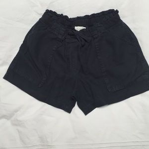 Witchery navy linen shorts