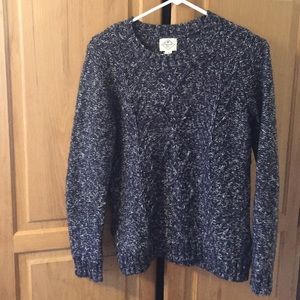 Navy and white sweater