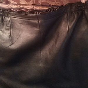 Leather skirt