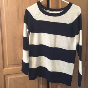 Navy and white stripe sweater