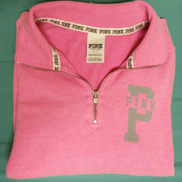 **SOLD**PINK Quarter Zip-Small