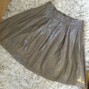 Pleated Gold Skirt