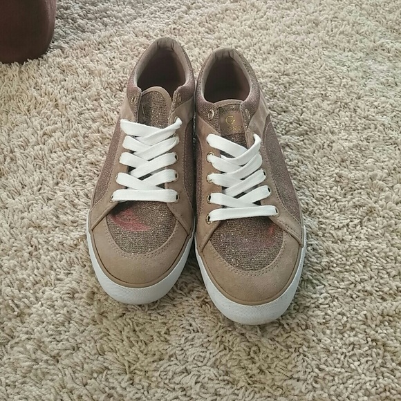 Sparkle and Suede Guess Sneakers