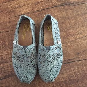 Blue Crochet Toms