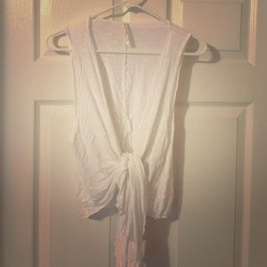 Front Tied Cotton Vest