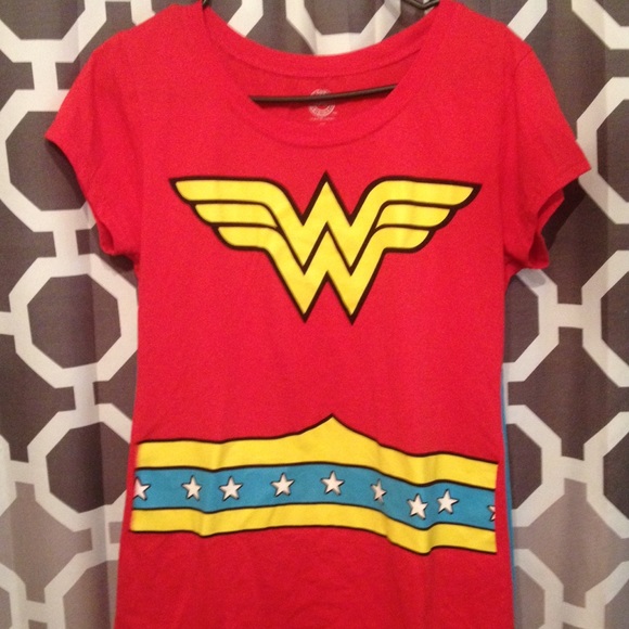 Wonder Woman cape shirt