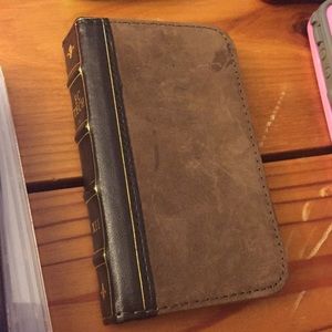 Suede brown iPhone 4/4S case.