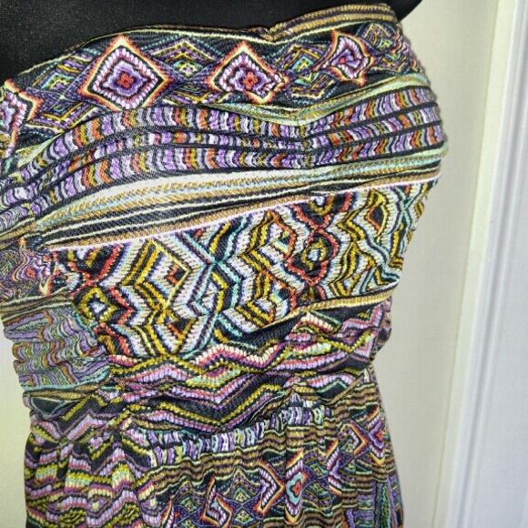 Strapless stretch Aztec Dress - Picture 2 of 3