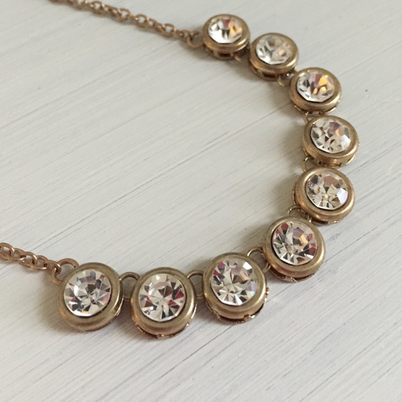 Gold Rhinestone Necklace!