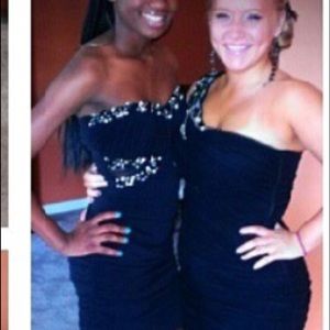 Short black homecoming dress
