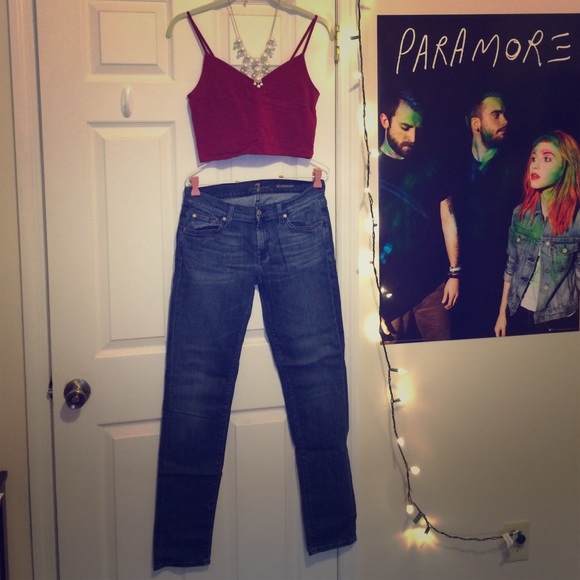 7 for all mankind Skinny Jeans dark wash