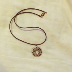 Handmade, glass necklace from Rome.