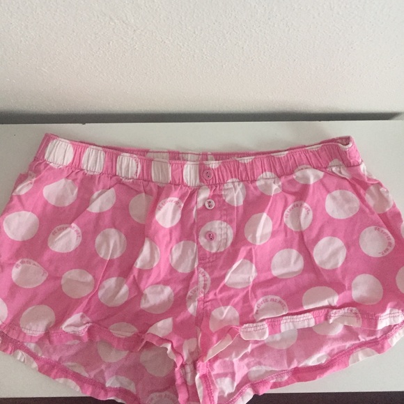Pink polka dot shorts