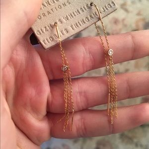 Anthropologie threaded earrings