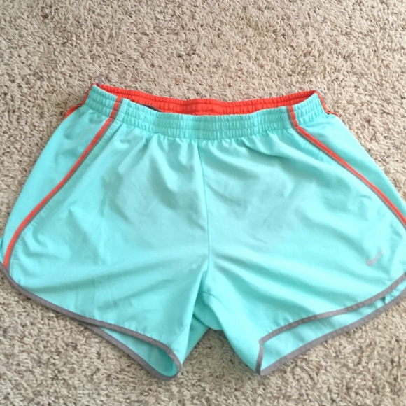 Medium mint and orange Nike shorts