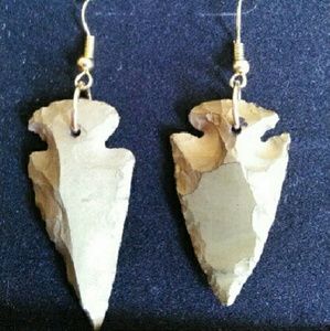 Clay Arrow Head Earrings