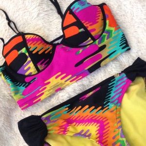 Multi colored swimsuit