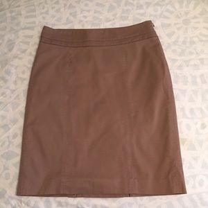 Loft tan pencil skirt