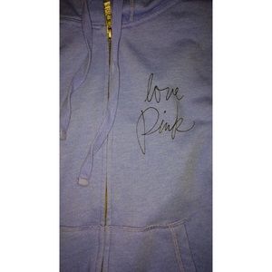 Victoria's Secret pink perfect zip up sweater