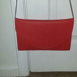 Coral colored purse/wristlet