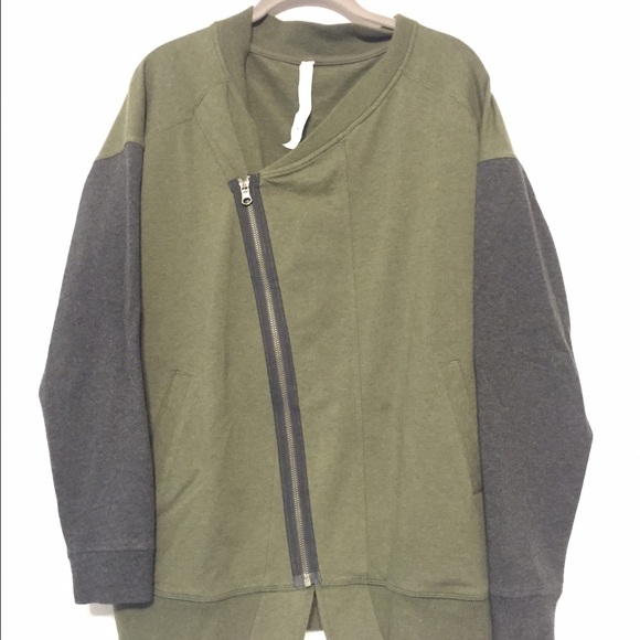 Olive Asymmetrical Sweater