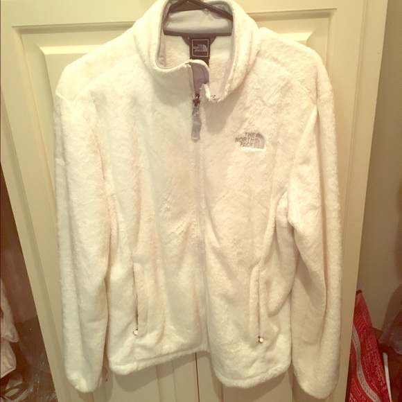 North face white Jacket Large