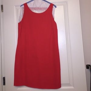 Zara red dress with open back detail