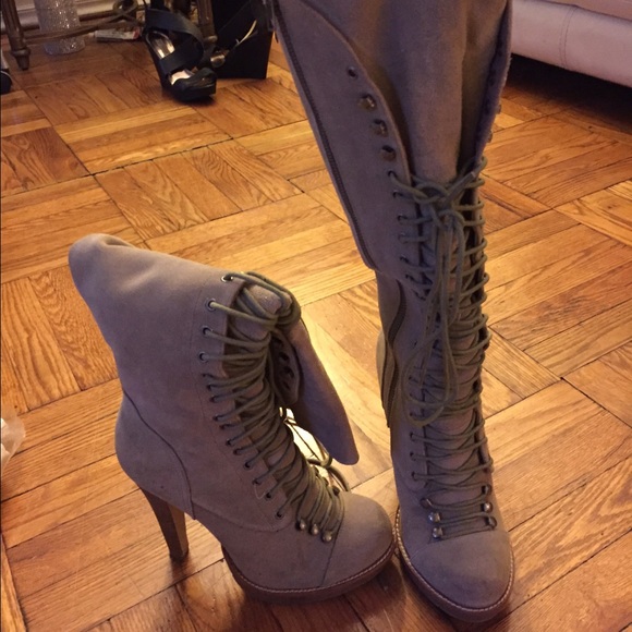 Suede Lace Up Boots