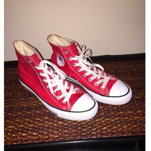 Red High top Converse