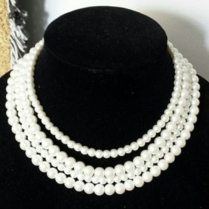 Vintage 4-strand faux pearls