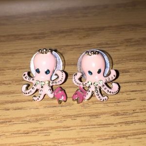 Betsey Johnson Octopus Earrings