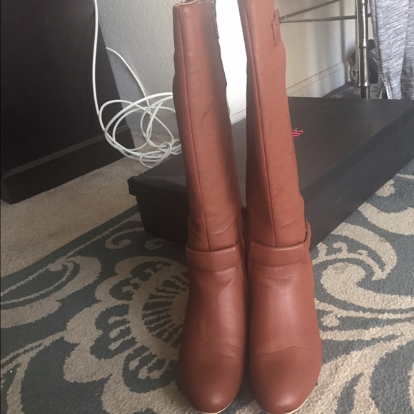 JustFab cognac calves boots - Picture 4 of 4