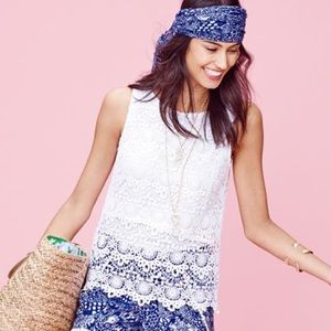 Lilly Pulitzer for Target white crochet tank top