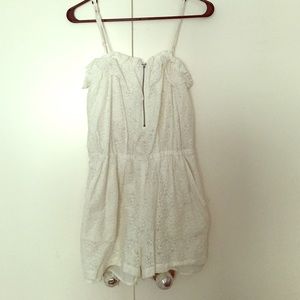 White lace romper