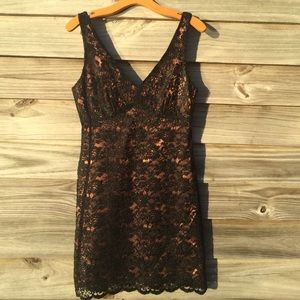 Black lace dress