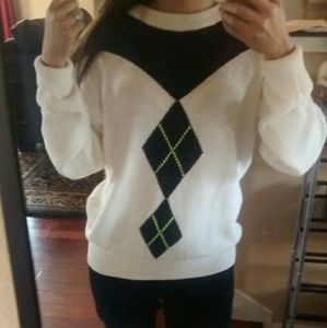 New diamond knit sweater