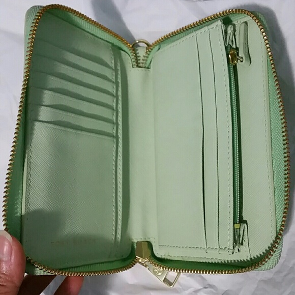 Tory Burch york zip mint julep wallet smartphone - Picture 2 of 4