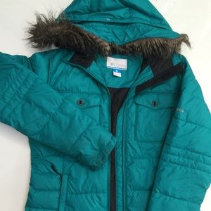 Blue Columbia puffer jacket