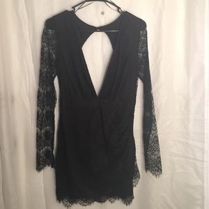 Black lace dress