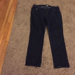 Eileen Fisher Woman Dark Slim Leg Jeans