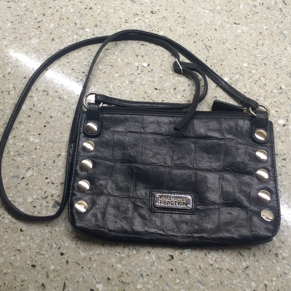 Kenneth Cole Reaction studded long strap purse