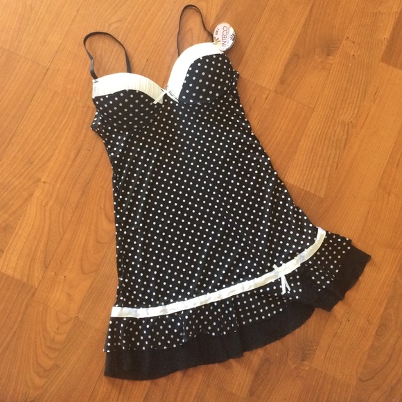 Polka dot lingerie