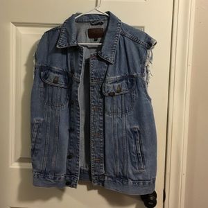 Men's Blue jean vest