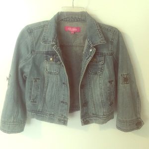 Cropped jean jacket