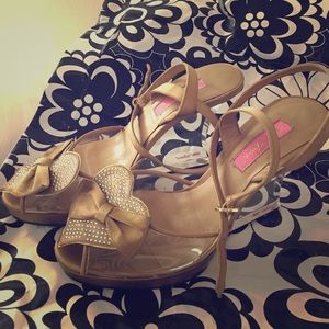 Gold Betsey Johnson Shoes