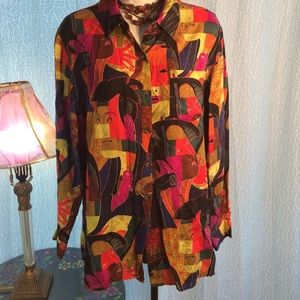 Beautiful vivid silk piece of art