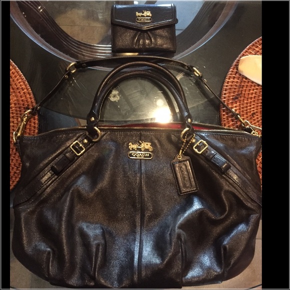 Coach Authentic Madison Leather Handbag & Wallet