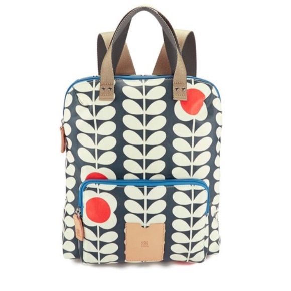 ORLA KIELY LAMINATED FLOWER STEM PRINT BACKPACK
